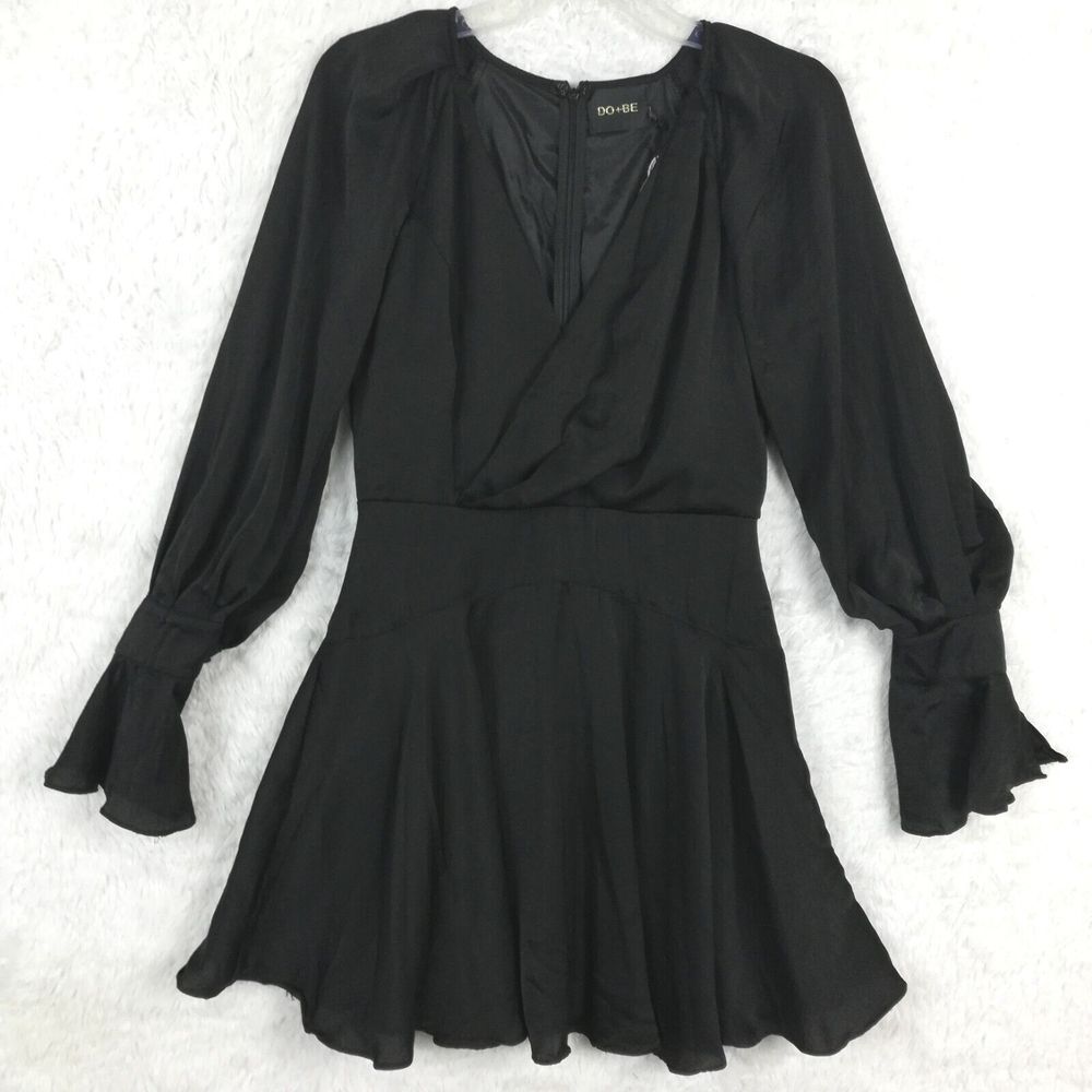 DO+BE Black Long Sleeve Mini Dress